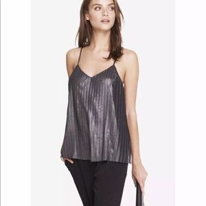 Metallic Accordion Tank Top